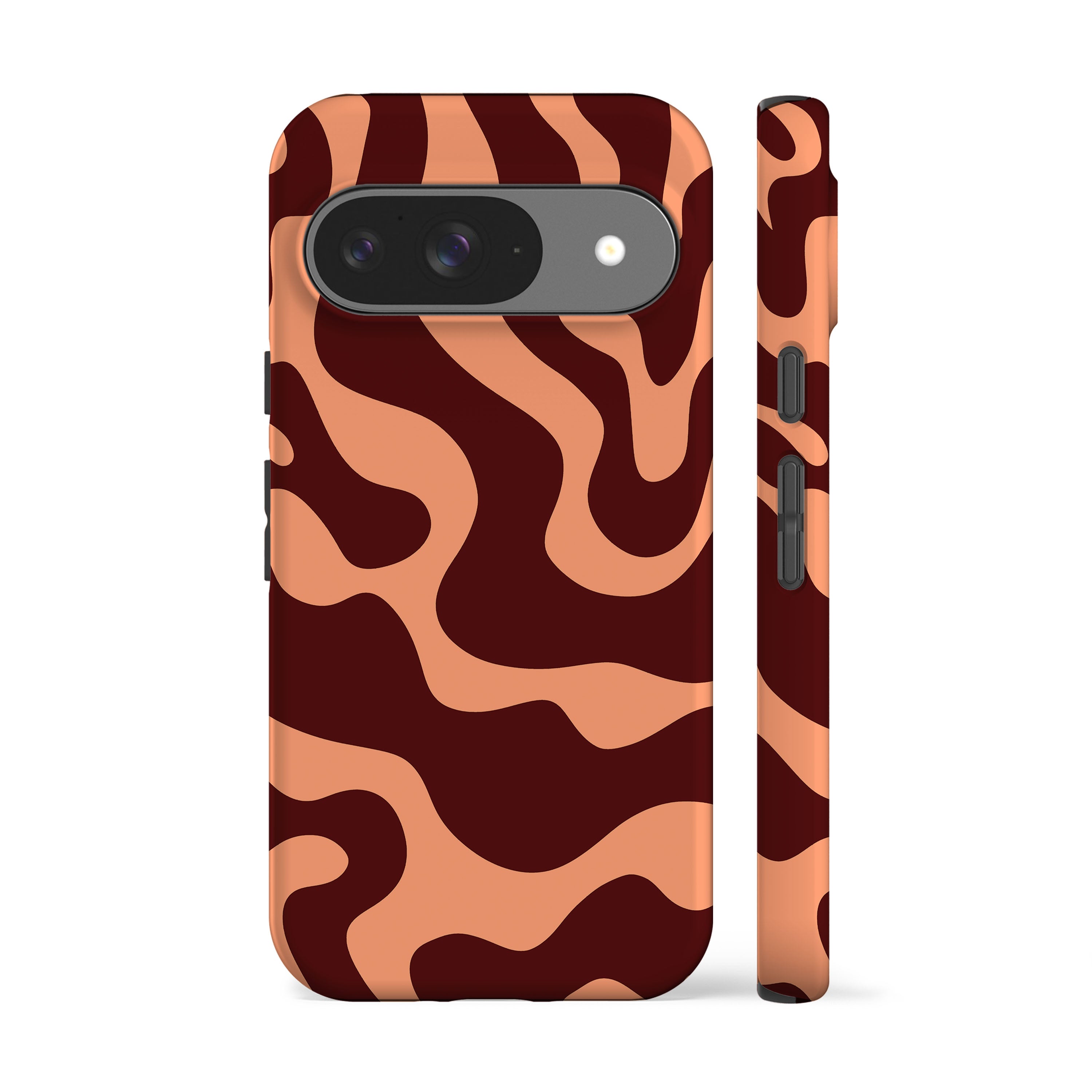 Abstract Peach Wave Phone Case