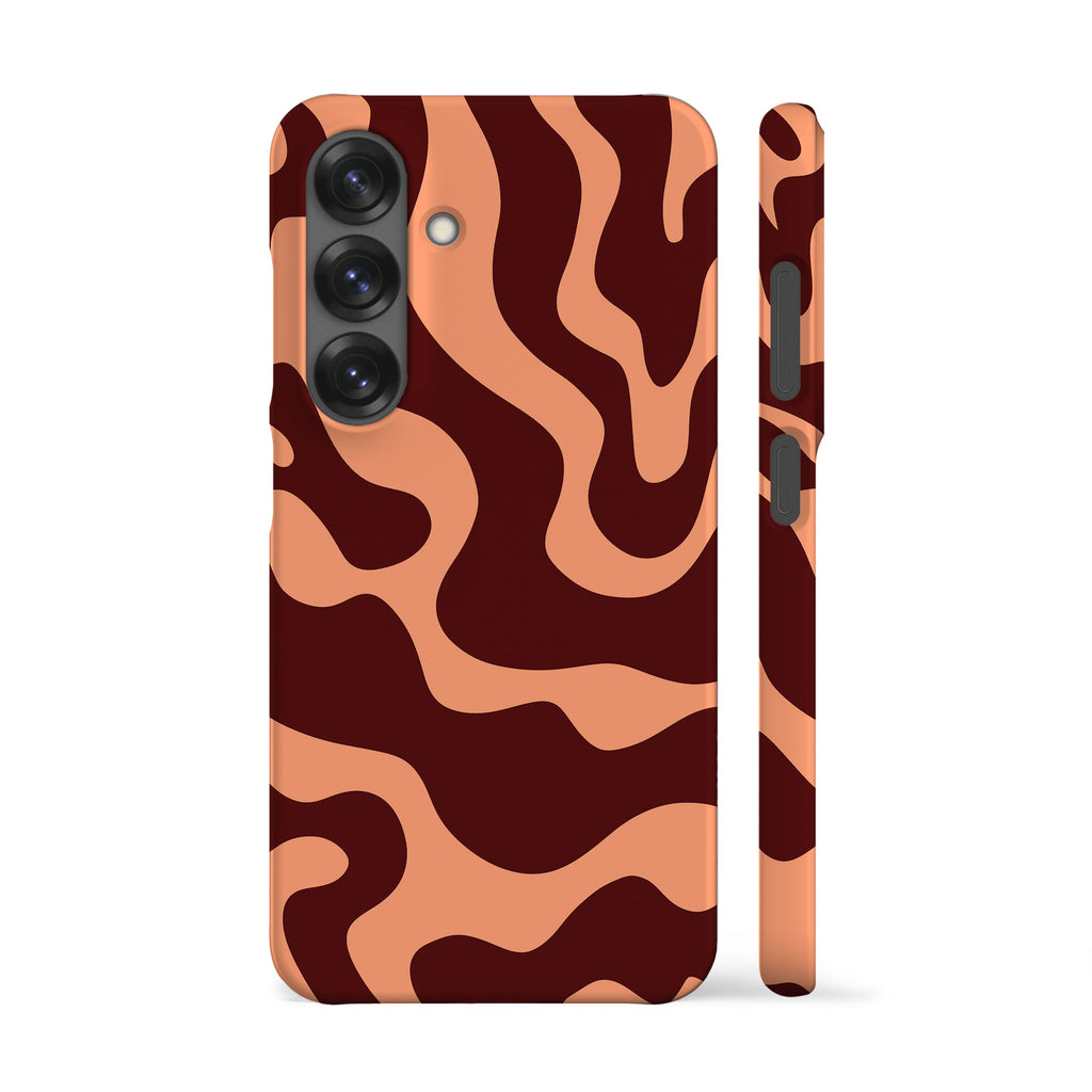 Abstract Peach Wave Phone Case