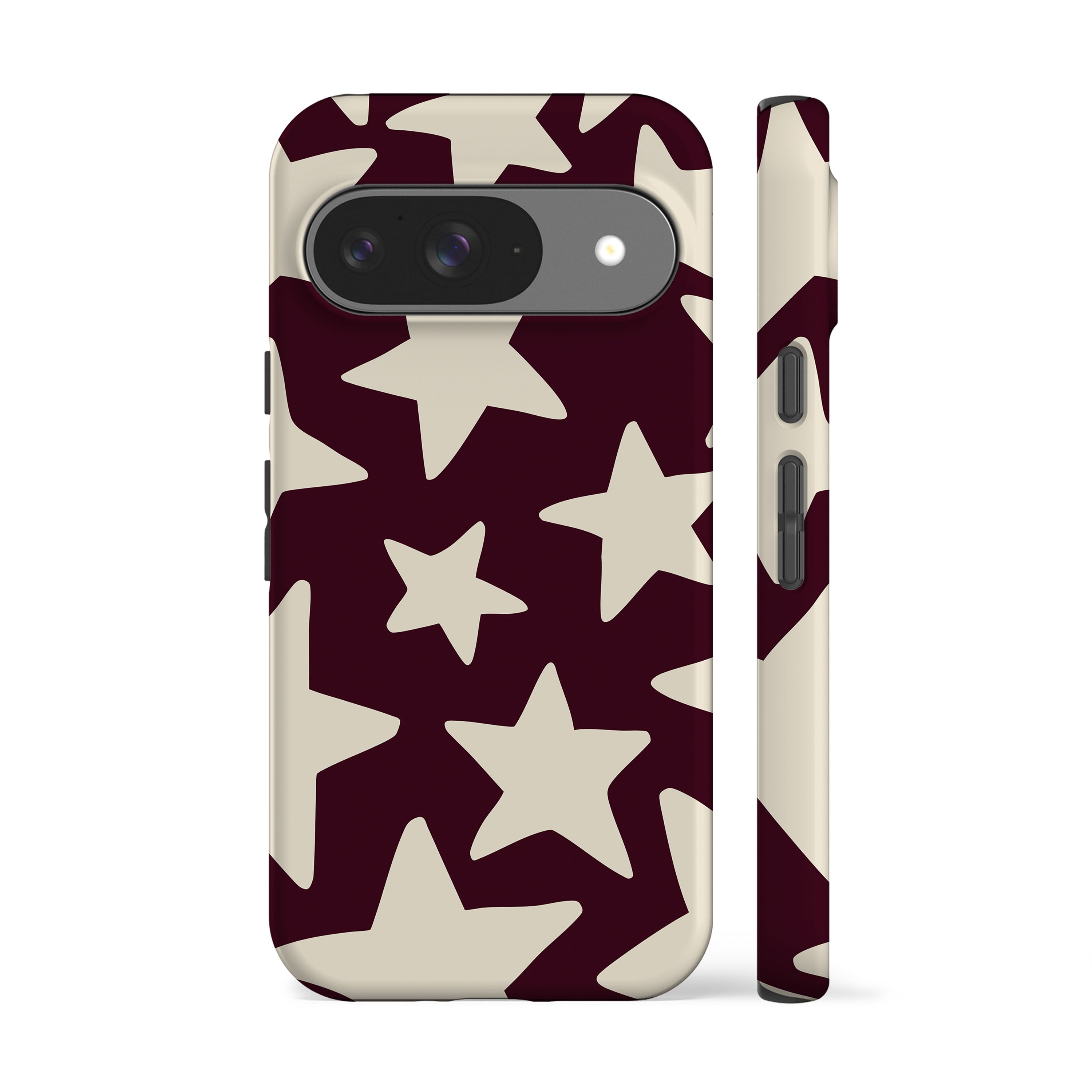 Dark Plum Big Stars Phone Case