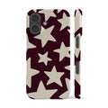 Dark Plum Big Stars Phone Case