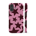 Pink Plum Big Stars Phone Case