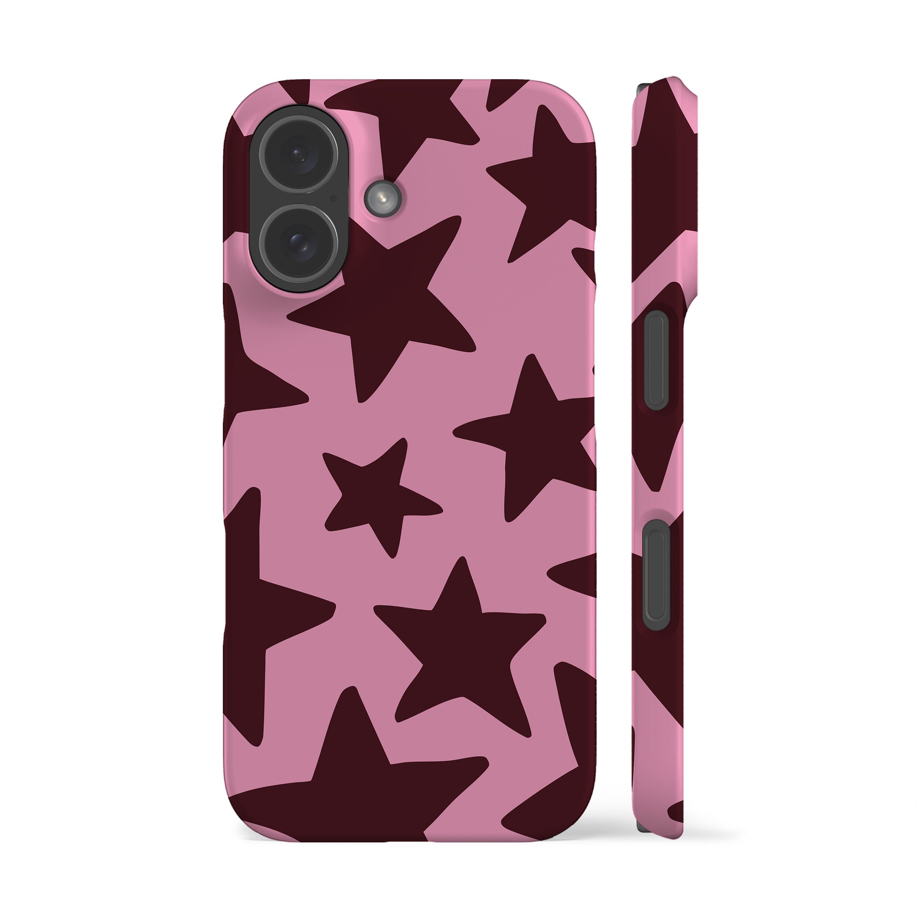 Pink Plum Big Stars Phone Case