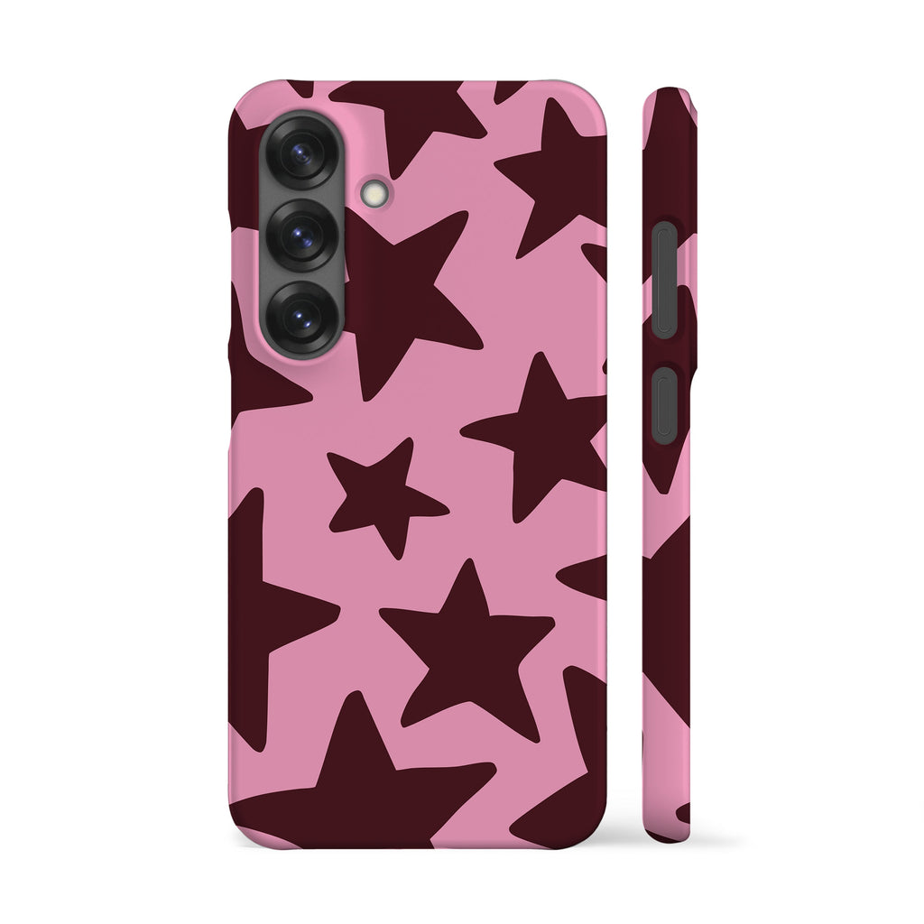 Pink Plum Big Stars Phone Case