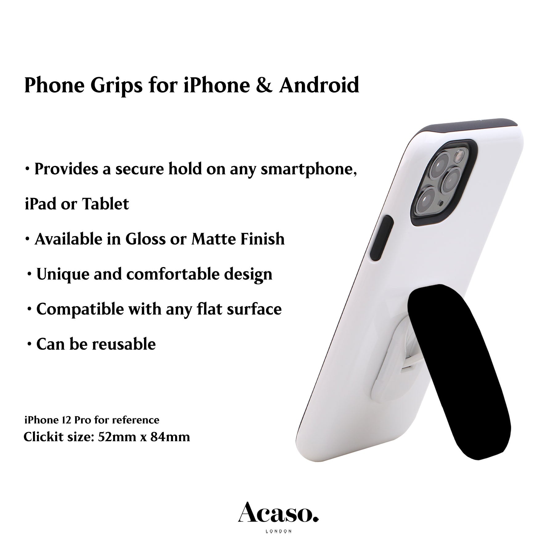 Black Phone Grip