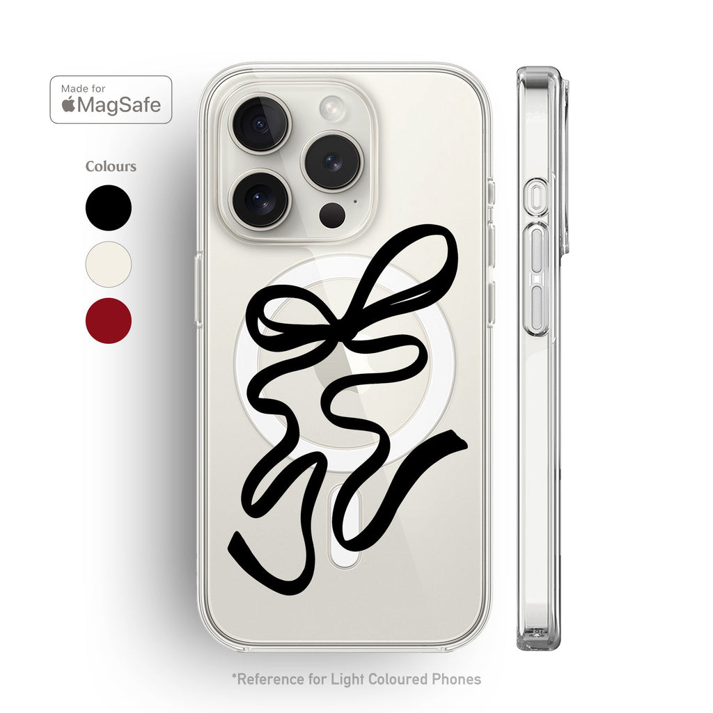 Big Bow Clear MagSafe iPhone Case