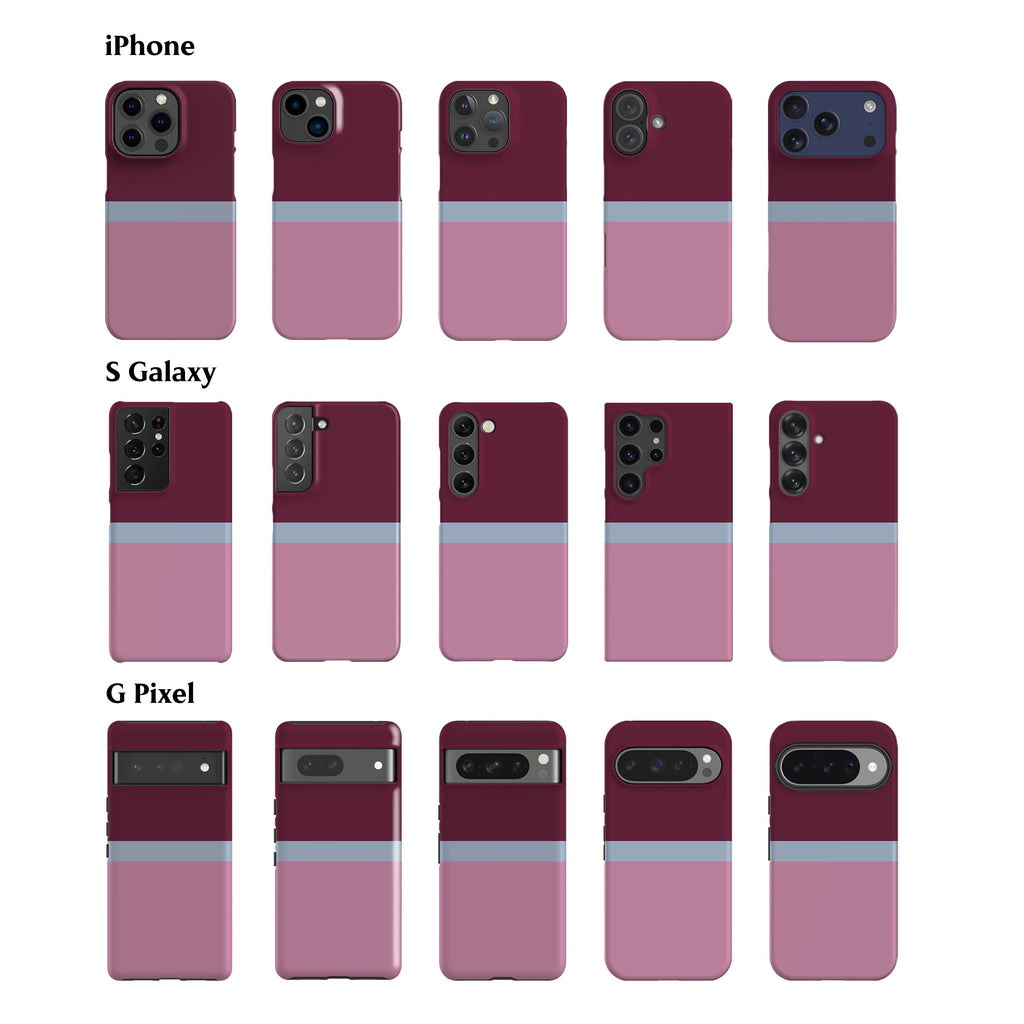 Scandi Plum Block Color Phone Case