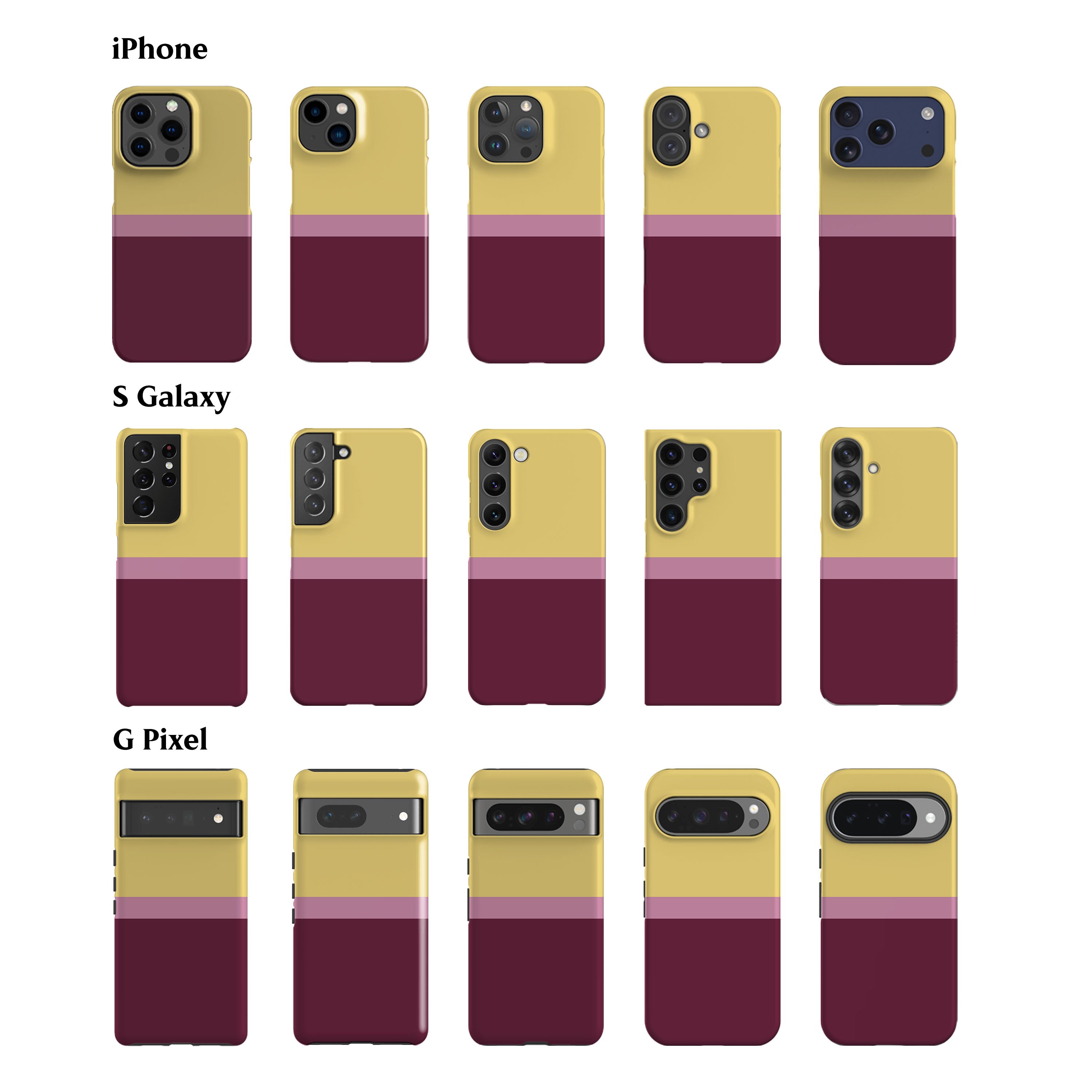 Scandi Yellow Block Color Phone Case