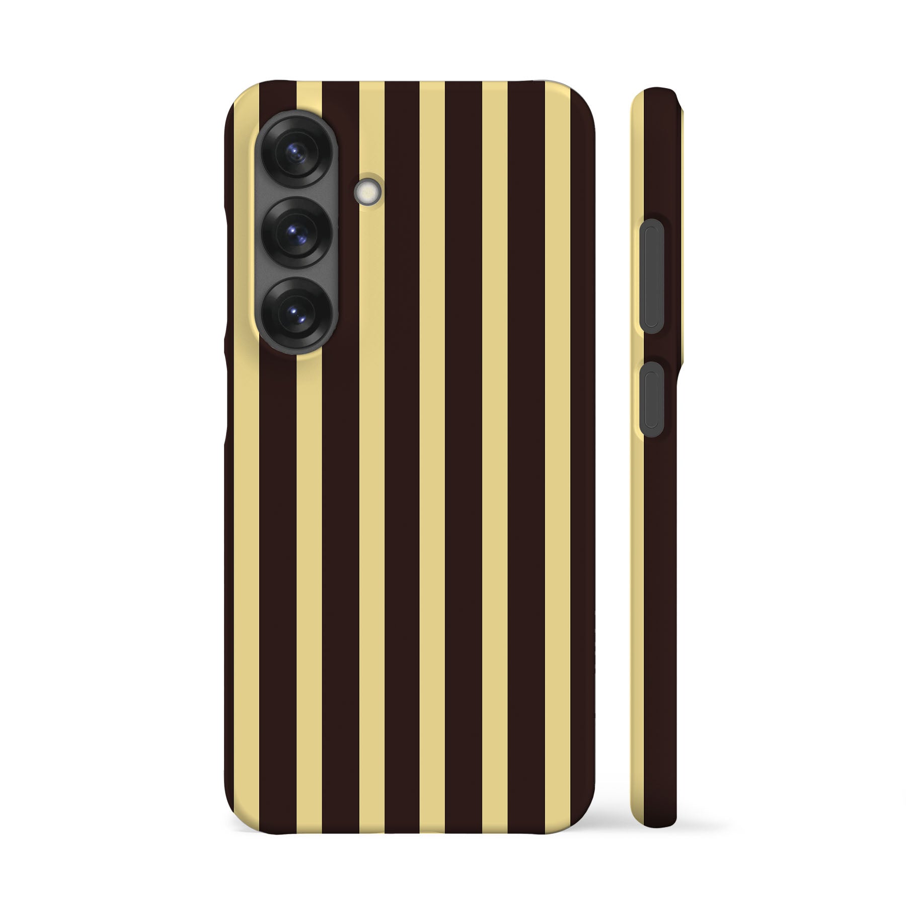 Brown Yellow Striped Phone Case