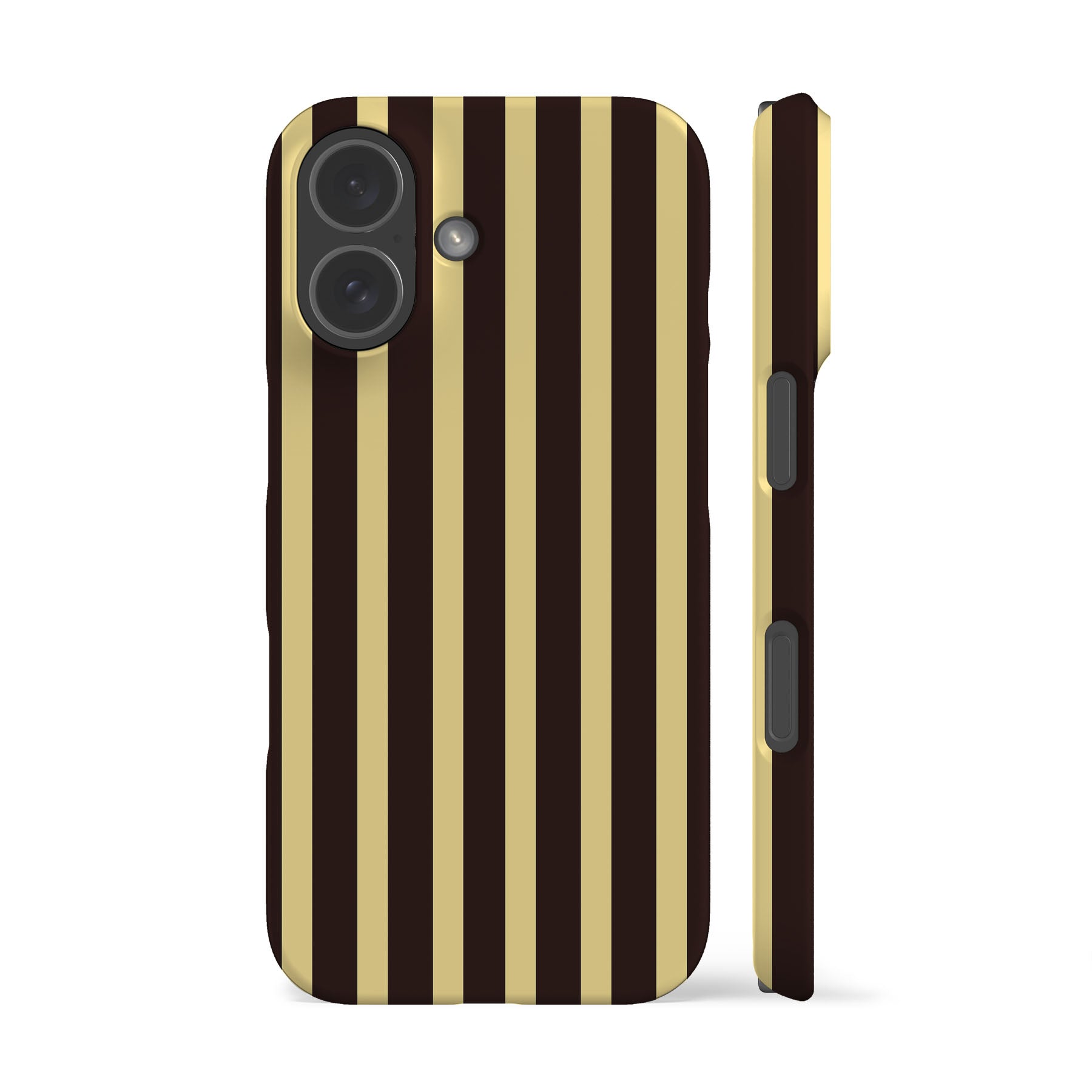 Brown Yellow Striped Phone Case