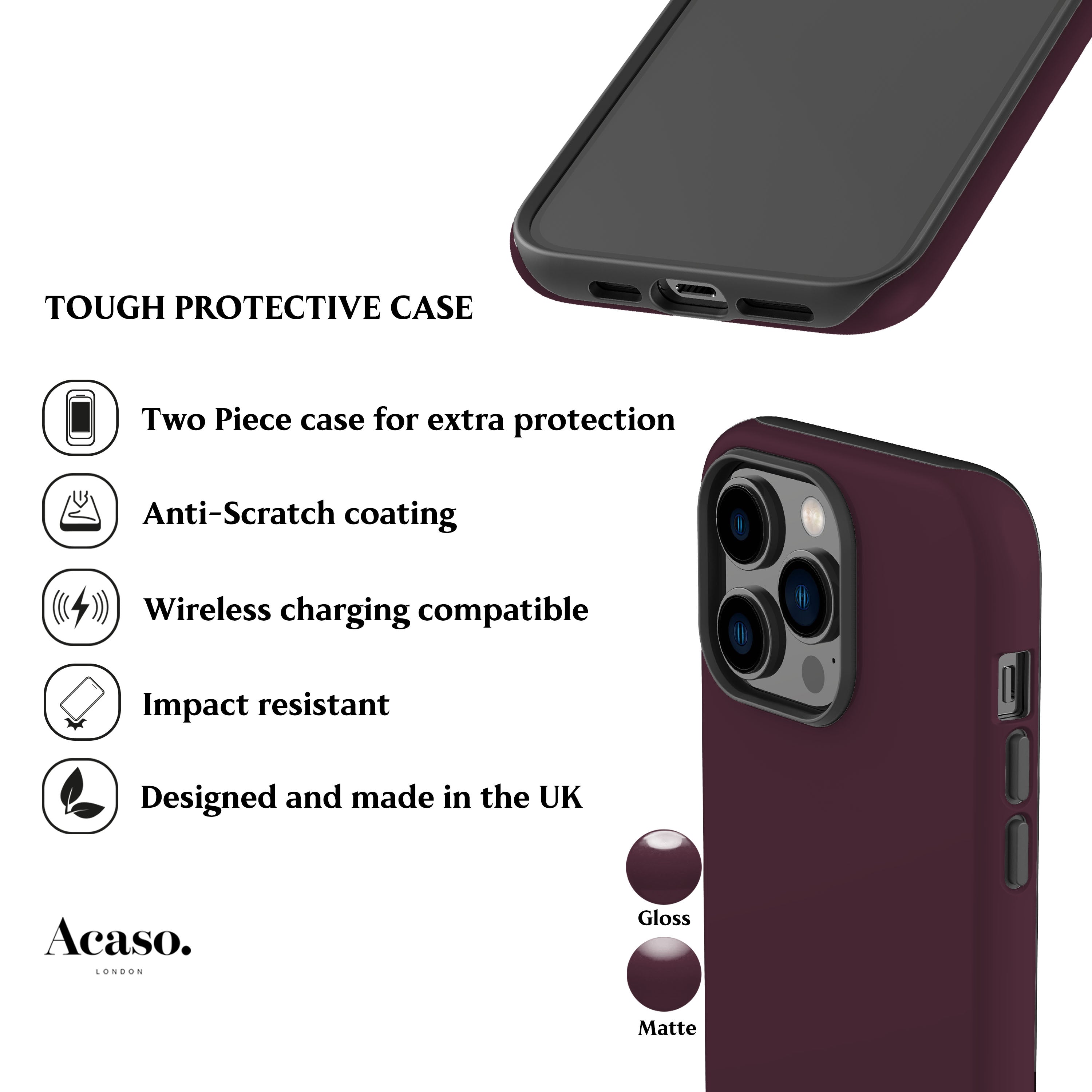 Cherry Lacquer Phone Case