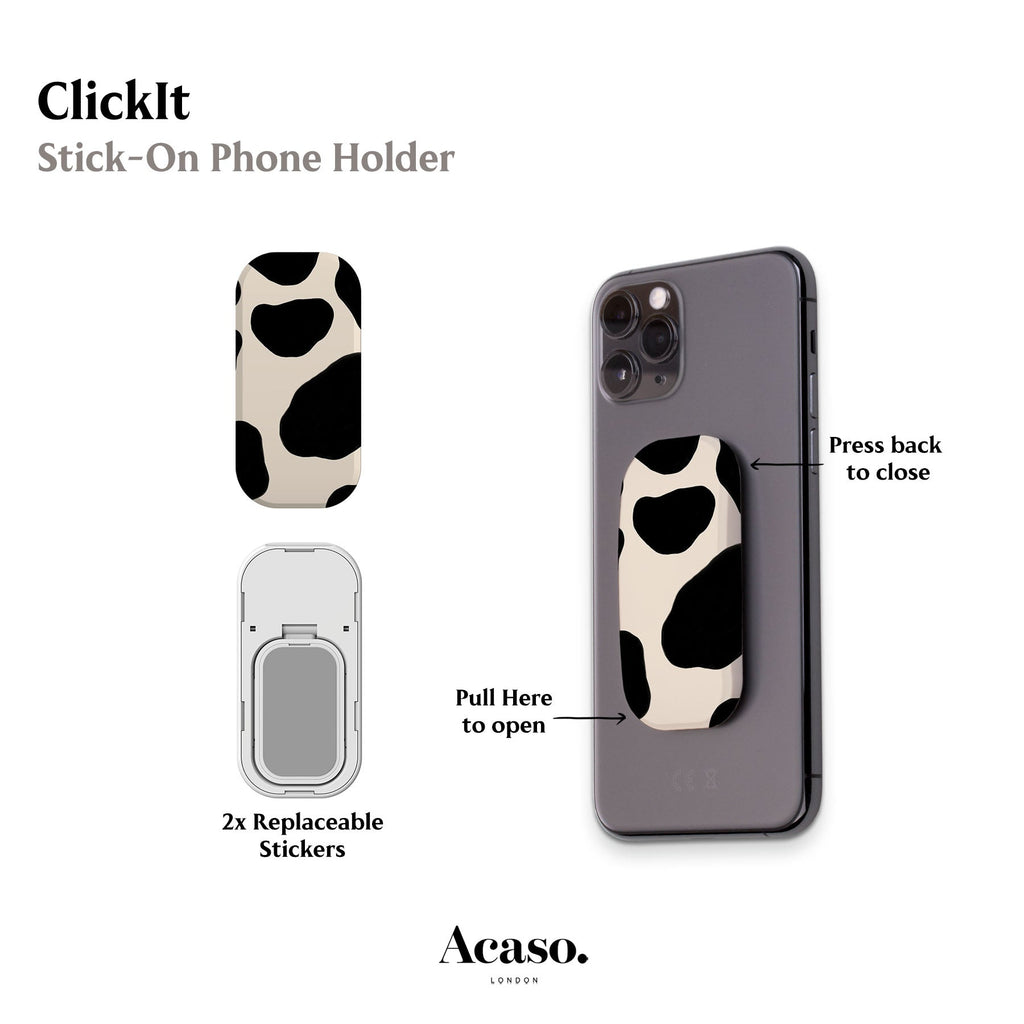 Cow Print Phone Grip