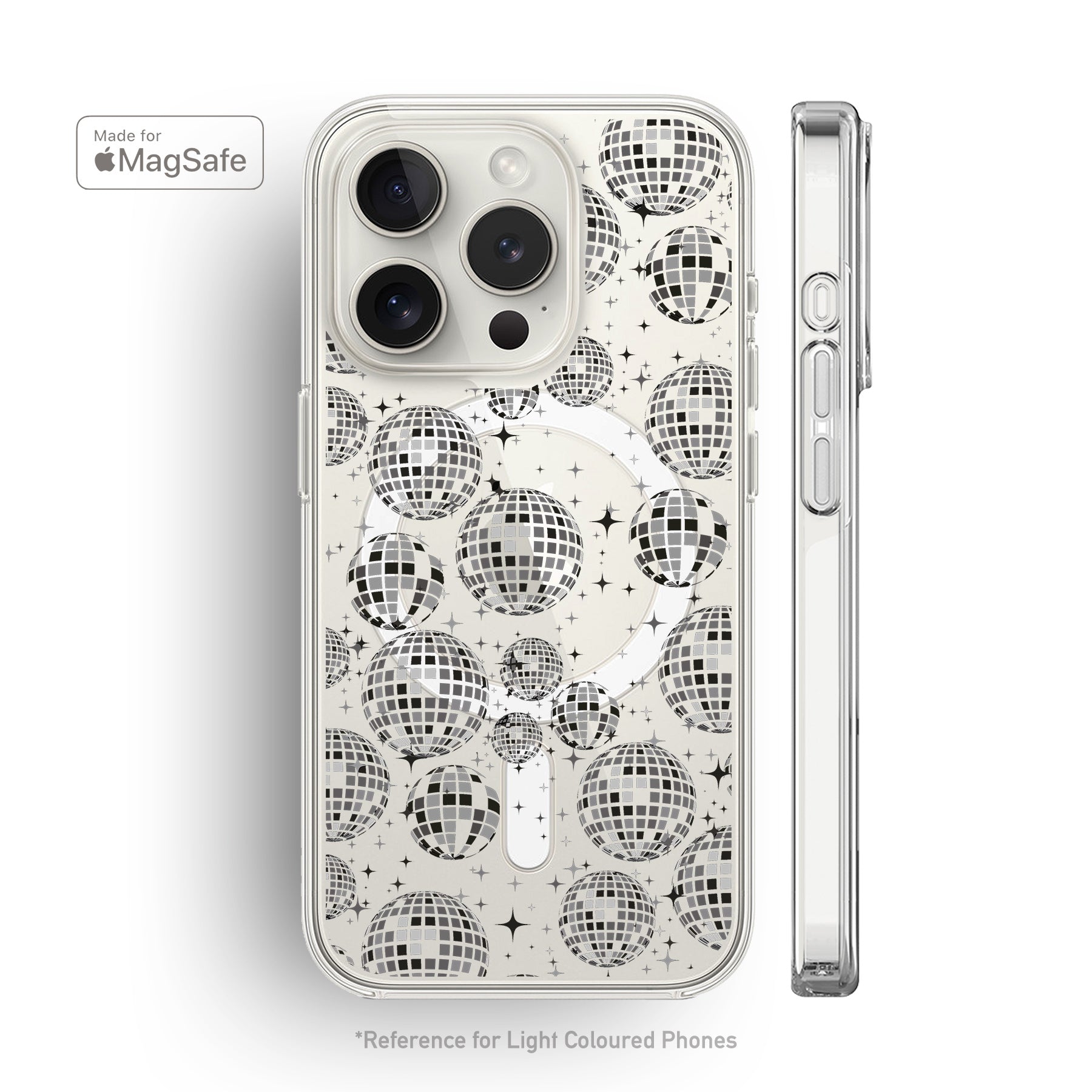 Disco Ball Clear MagSafe iPhone Case