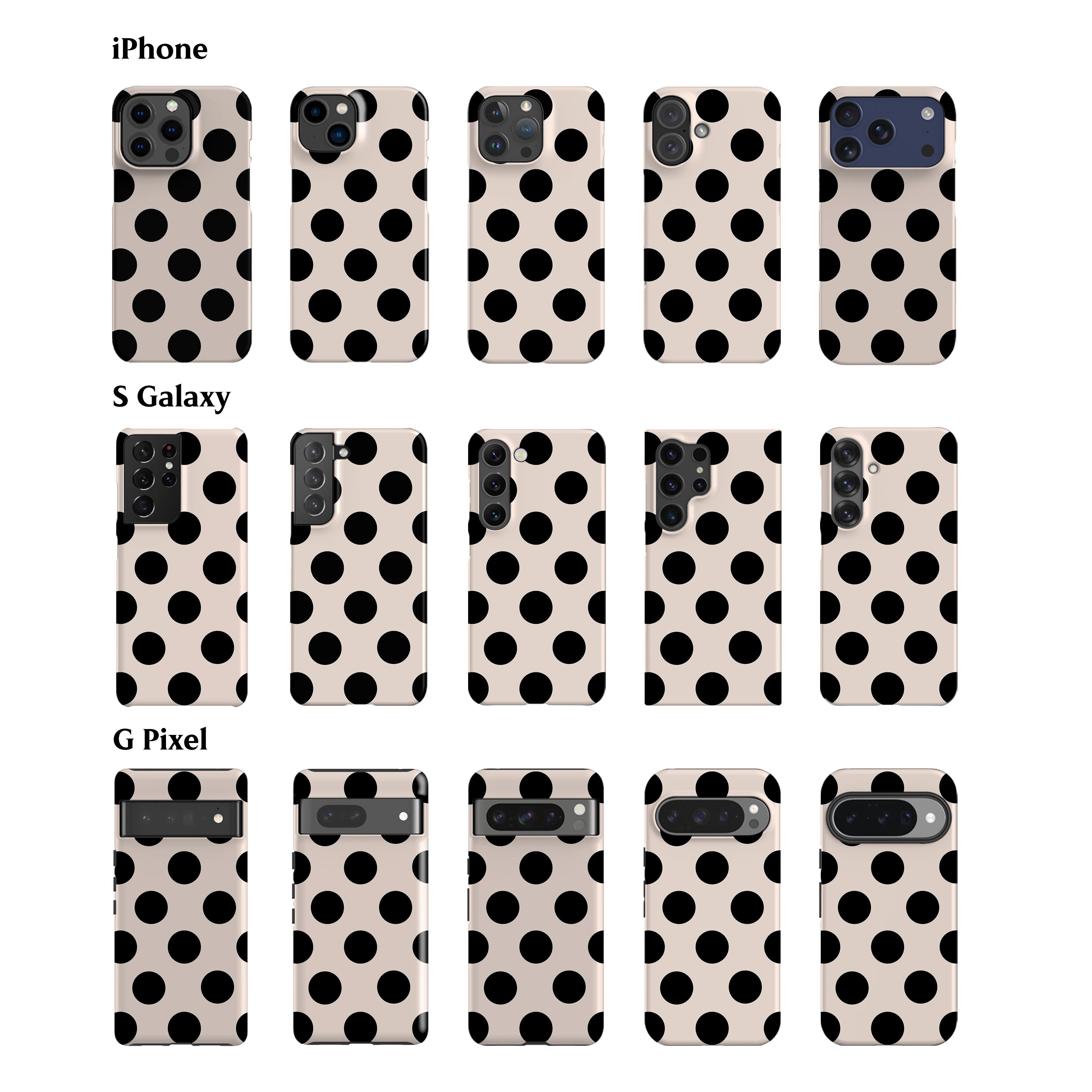 Feria Dots White Phone Case
