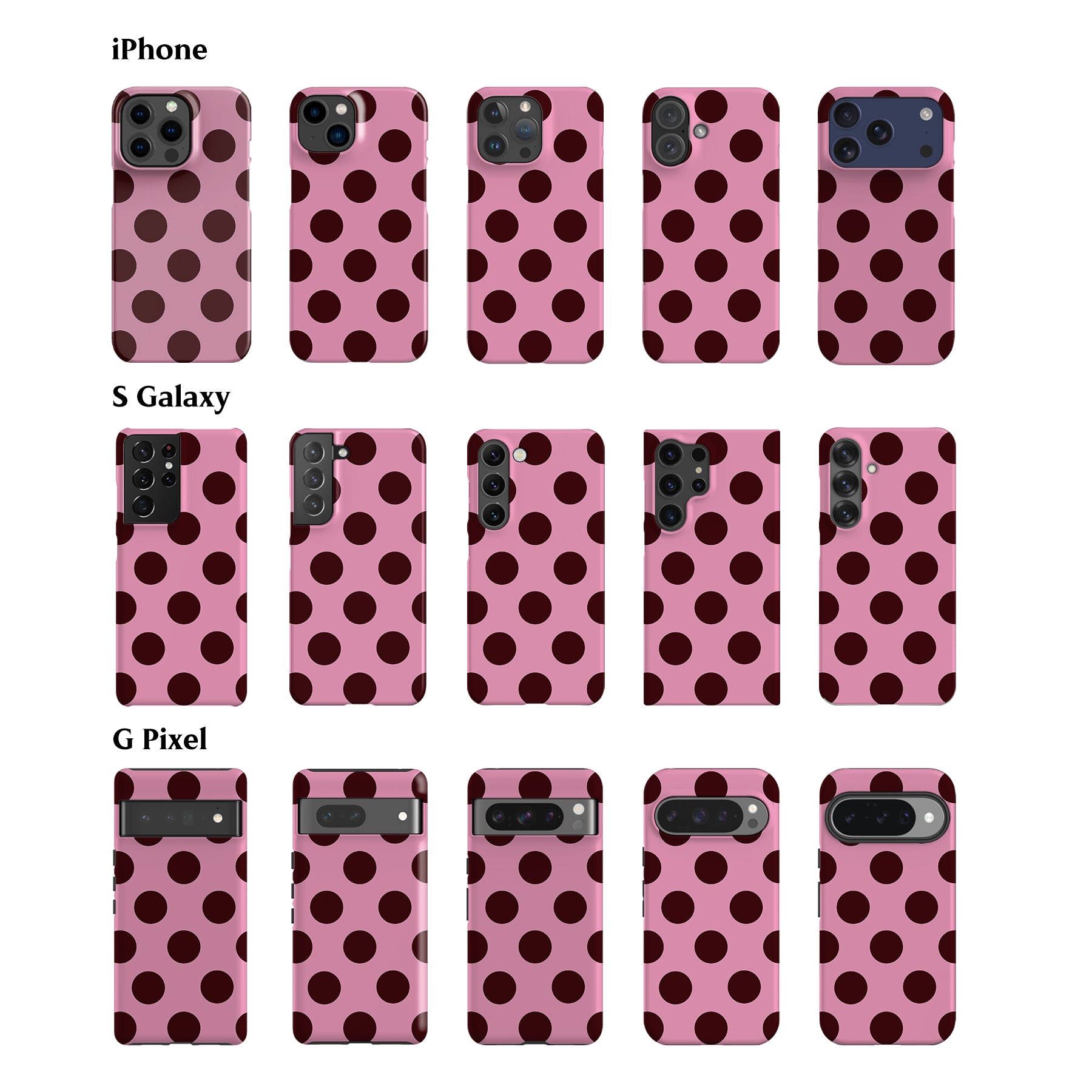 Feria Maroon Dots Phone Case