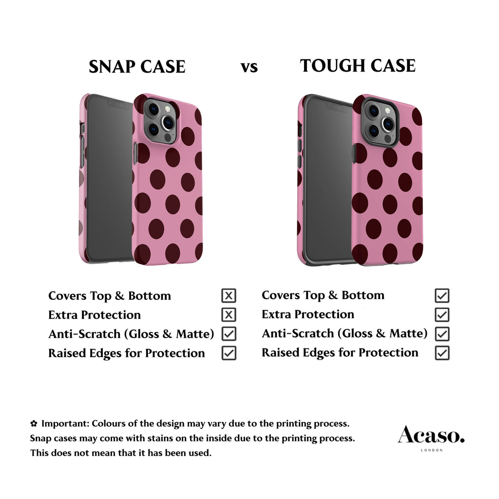 Feria Maroon Dots Phone Case