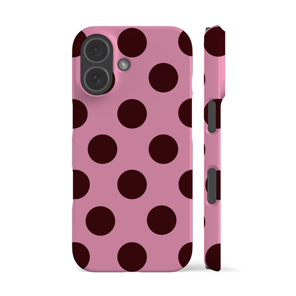 Feria Maroon Dots Phone Case