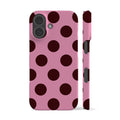 Feria Maroon Dots Phone Case