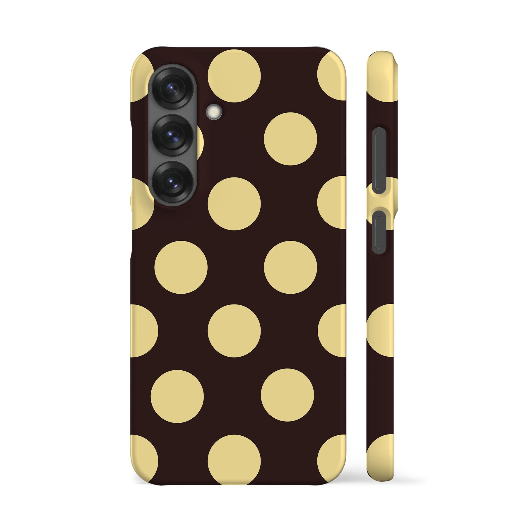 Brown Yellow Feria Dots Phone Case