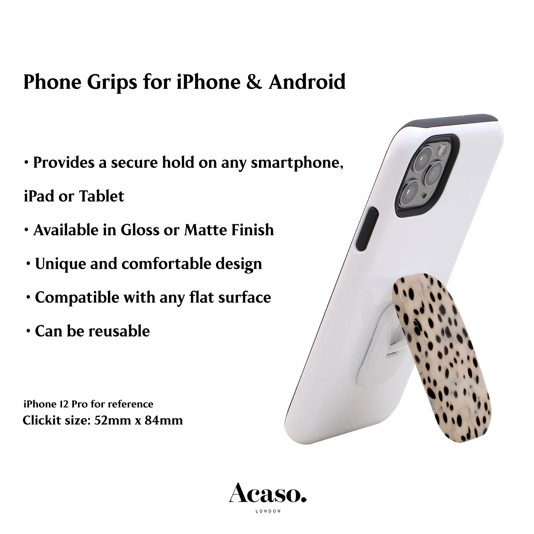 Light Bambi Spots Phone Grip