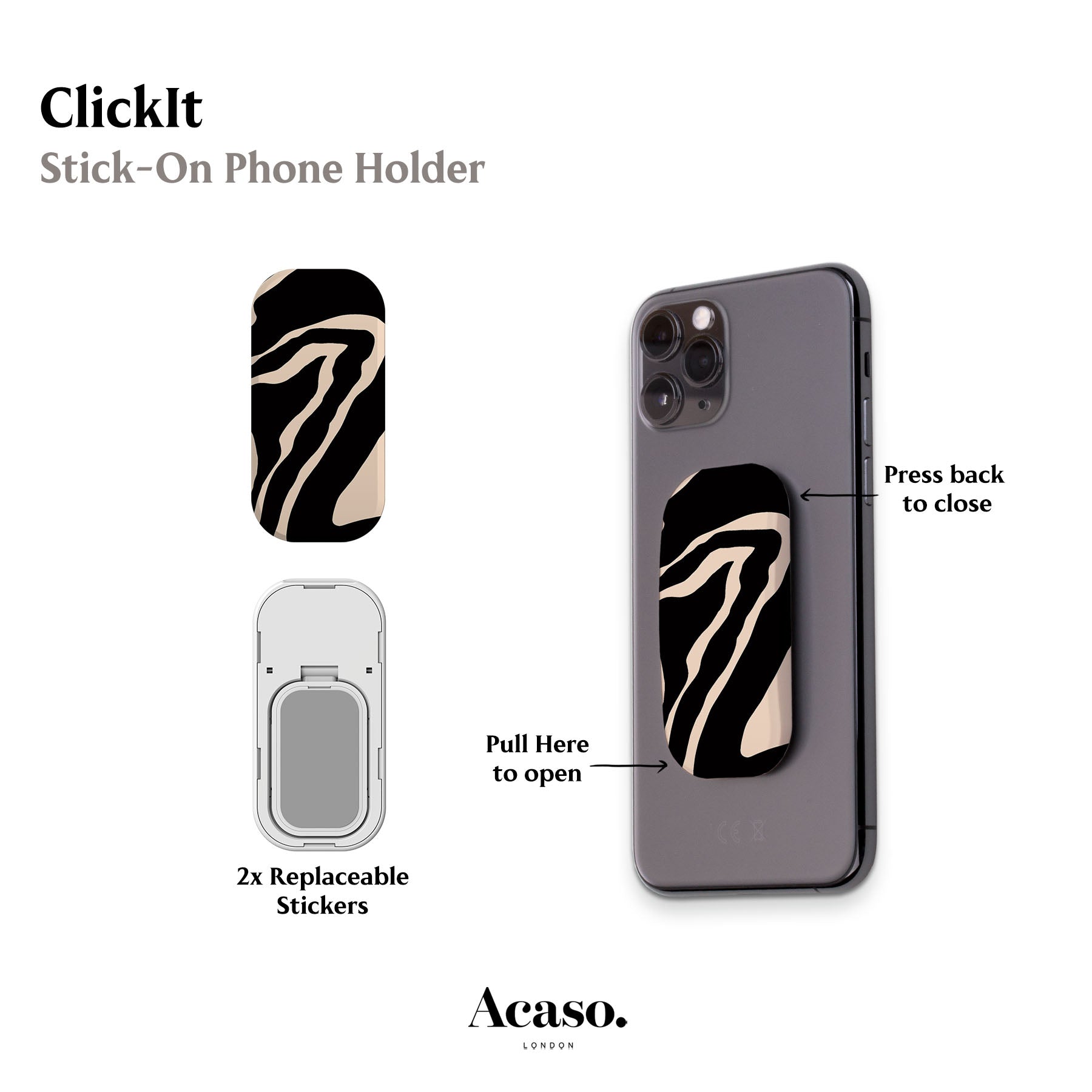Liquid Marble Phone Grip