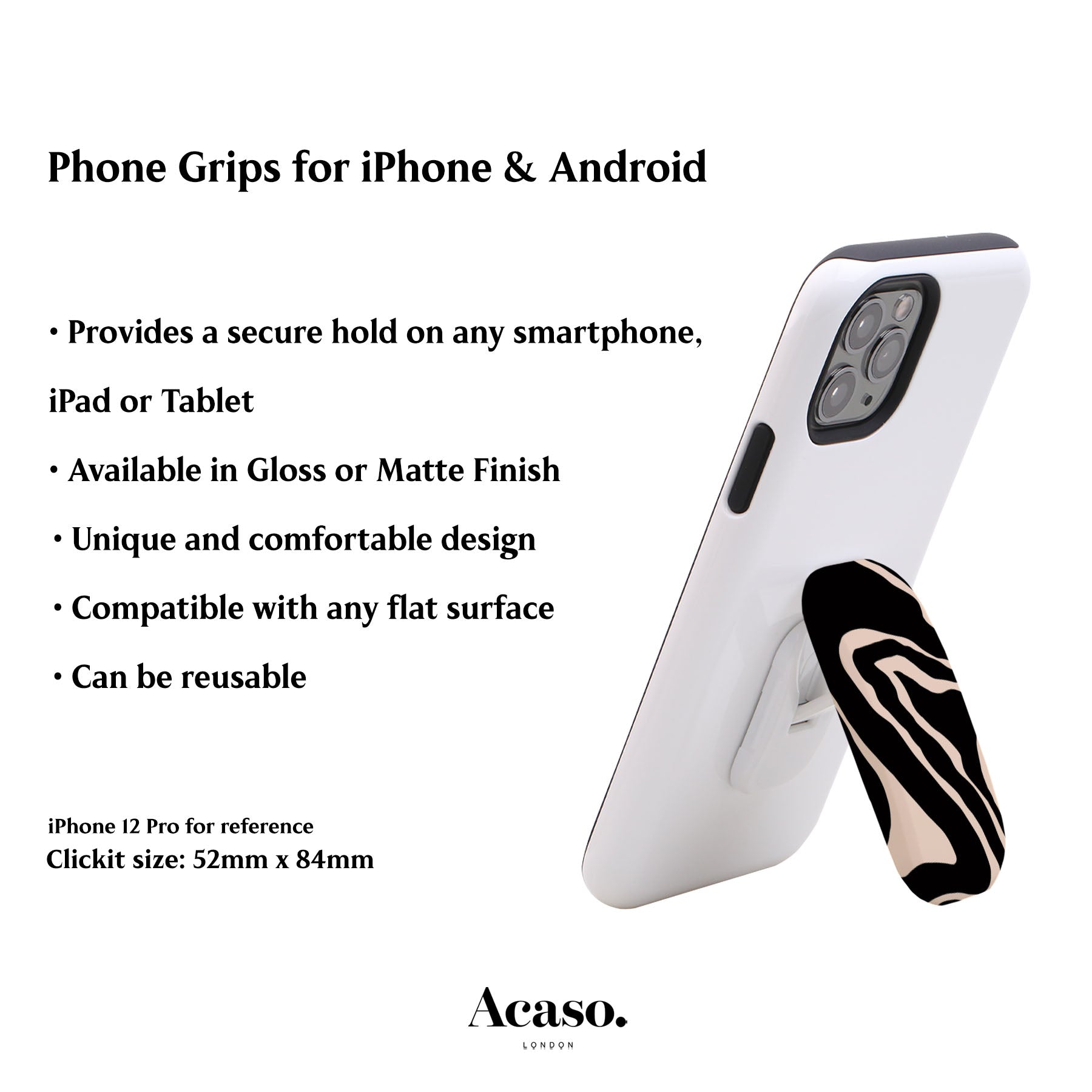 Liquid Marble Phone Grip