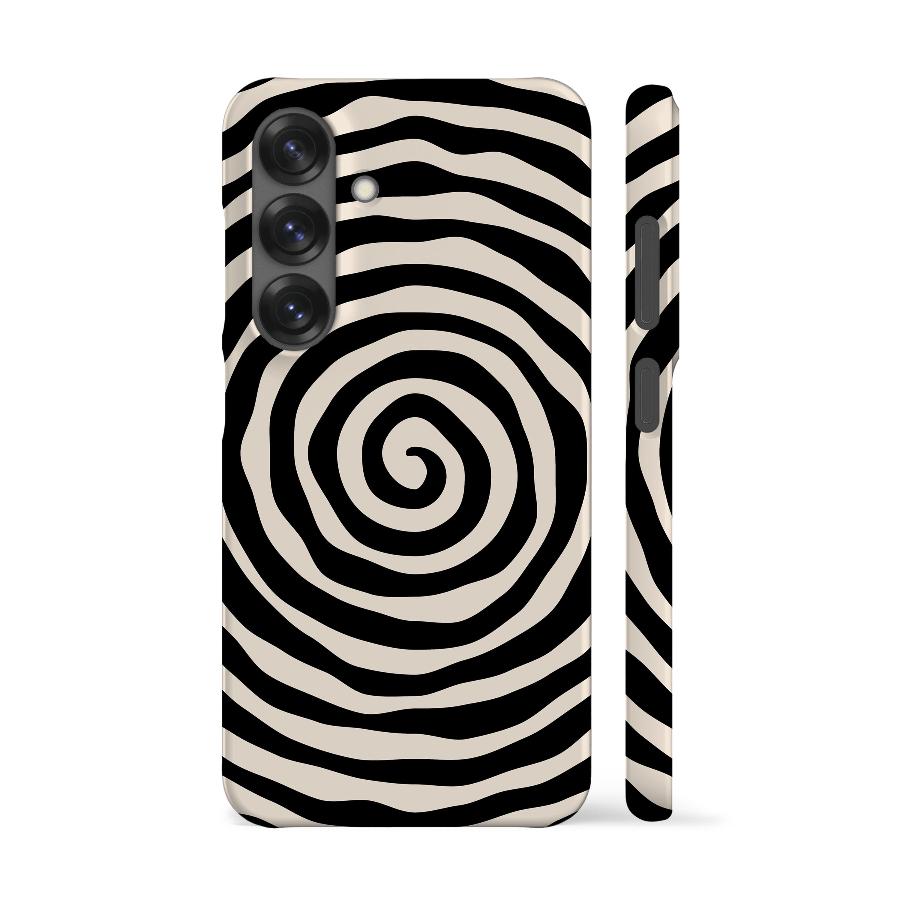 Black Spiral Phone Case