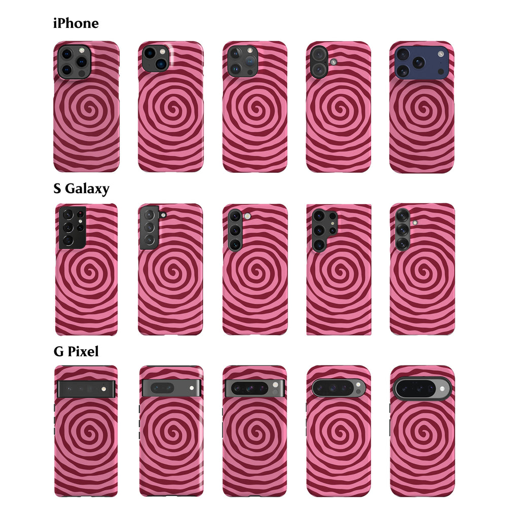 Pink Spiral Phone Case