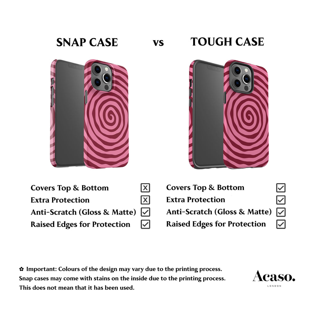 Pink Spiral Phone Case