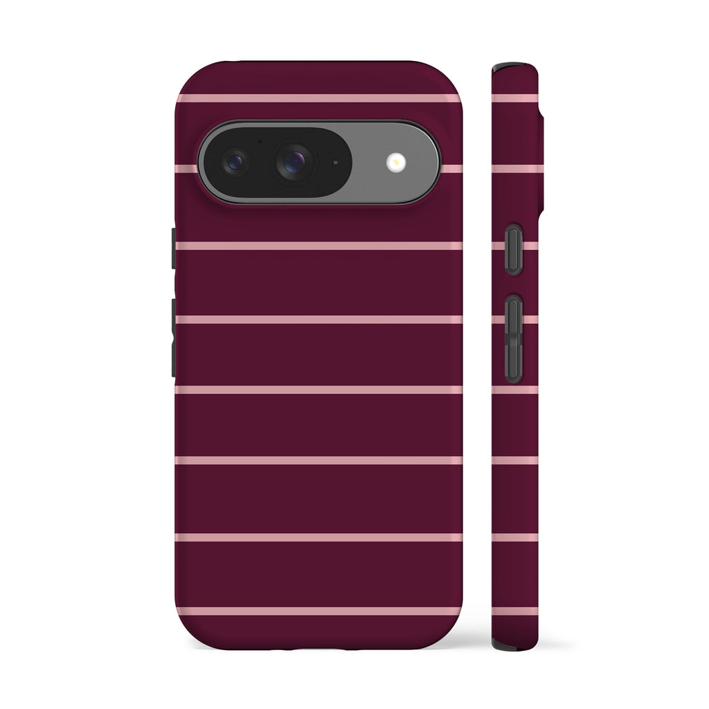Mauve Landscape Striped Phone Case