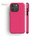Menorca Stripes Pink MagSafe iPhone Case