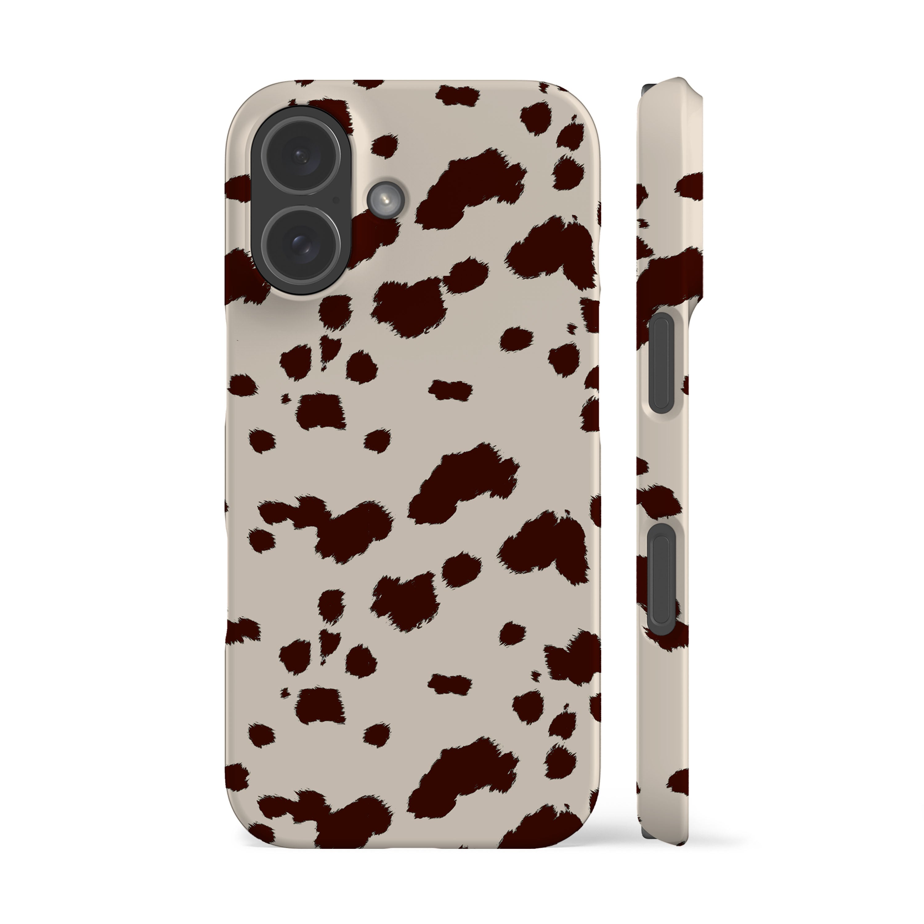 Brown Mini Cow Print Phone Case