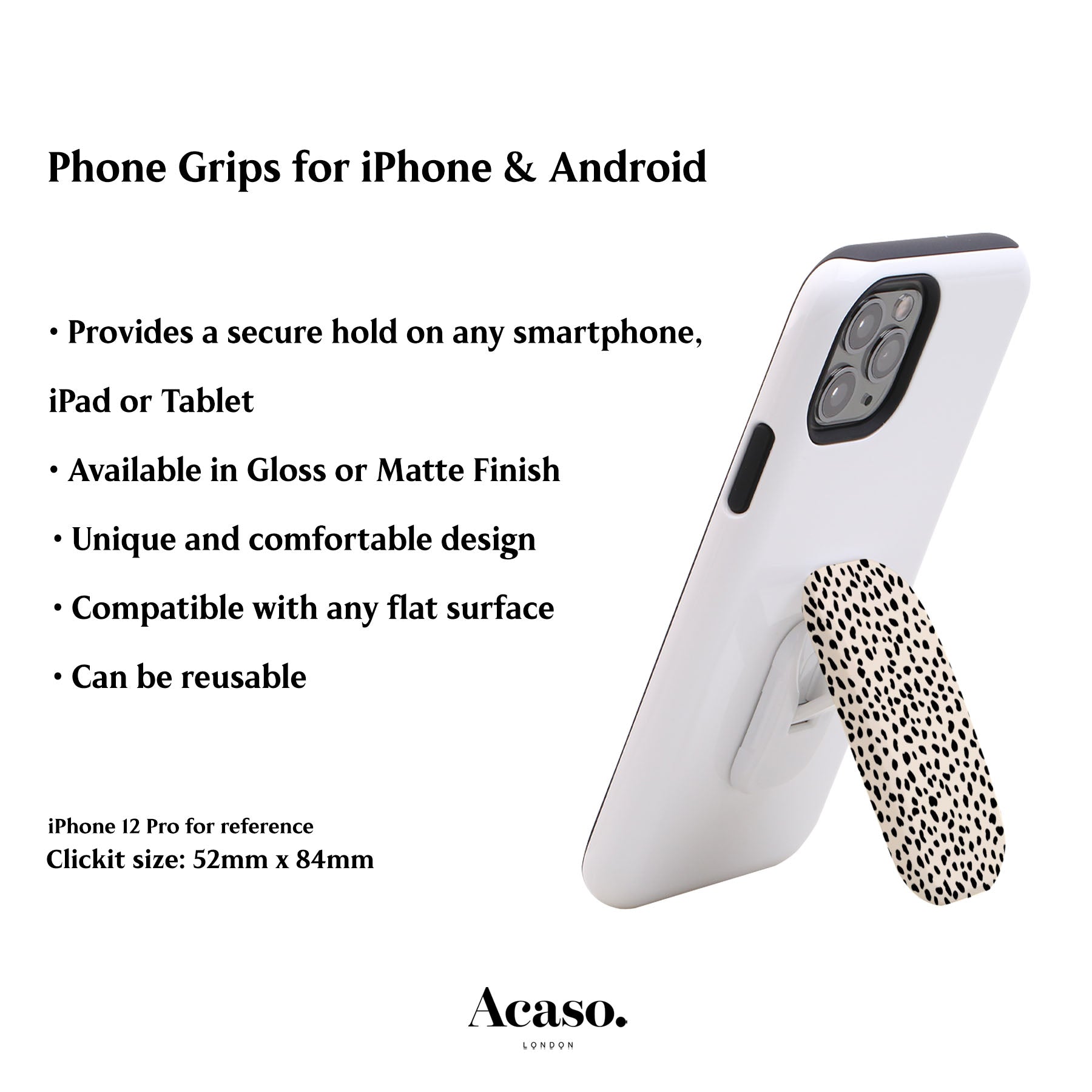 Mini Dalmatian Phone Grip