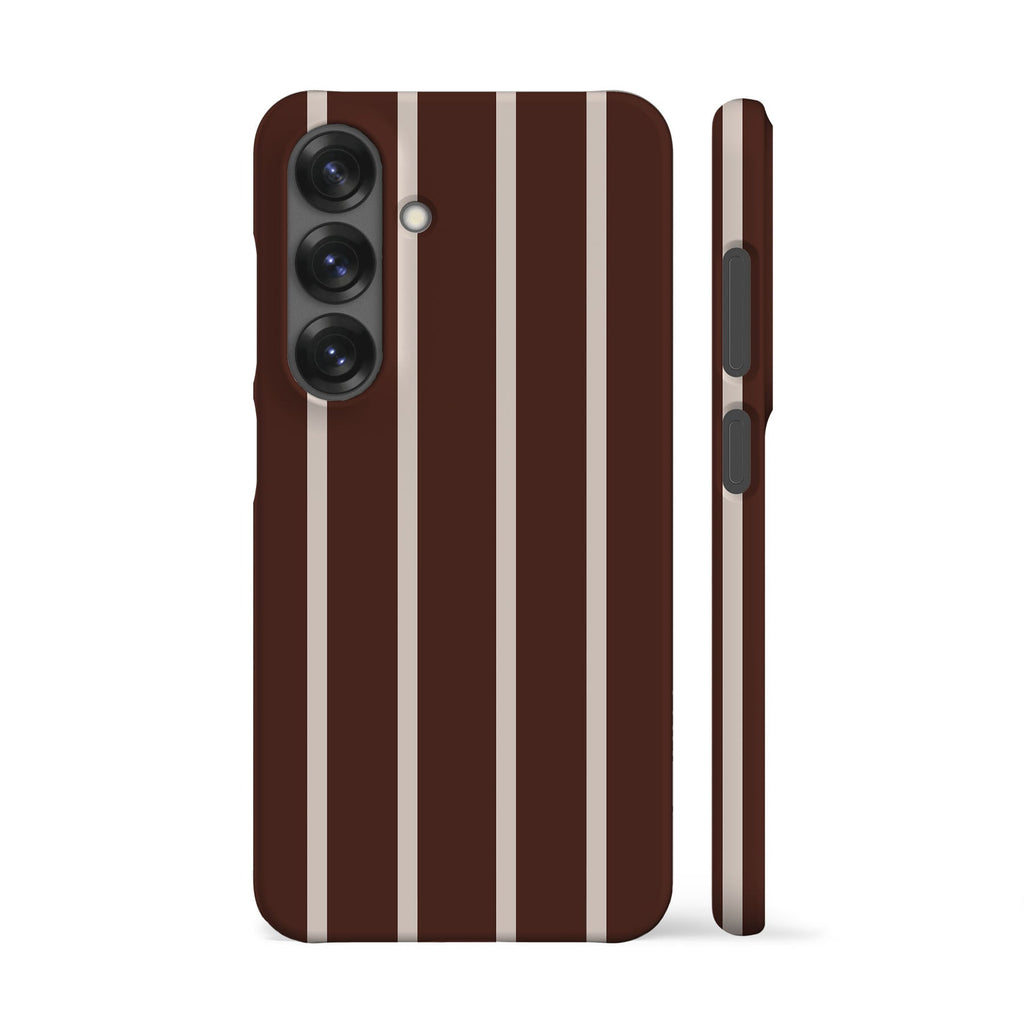 Minimal Brown Striped Phone Case