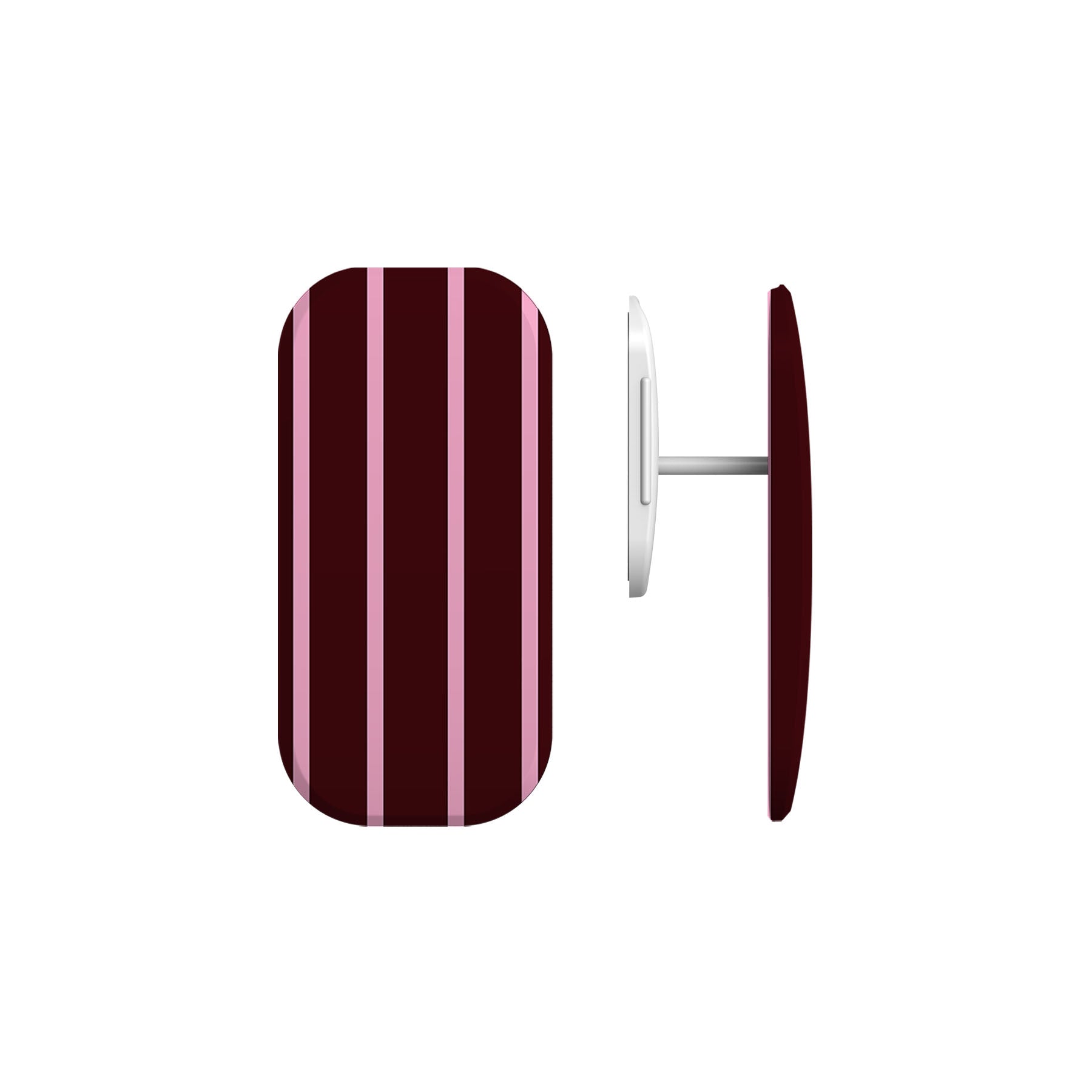 Minimal Maroon Stripes Phone Grip
