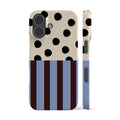 Blue Striped Polka Dot Phone Case