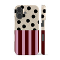 Pink Striped Polka Dot Phone Case