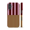 Pink Maroon Modern Stripes Phone Case
