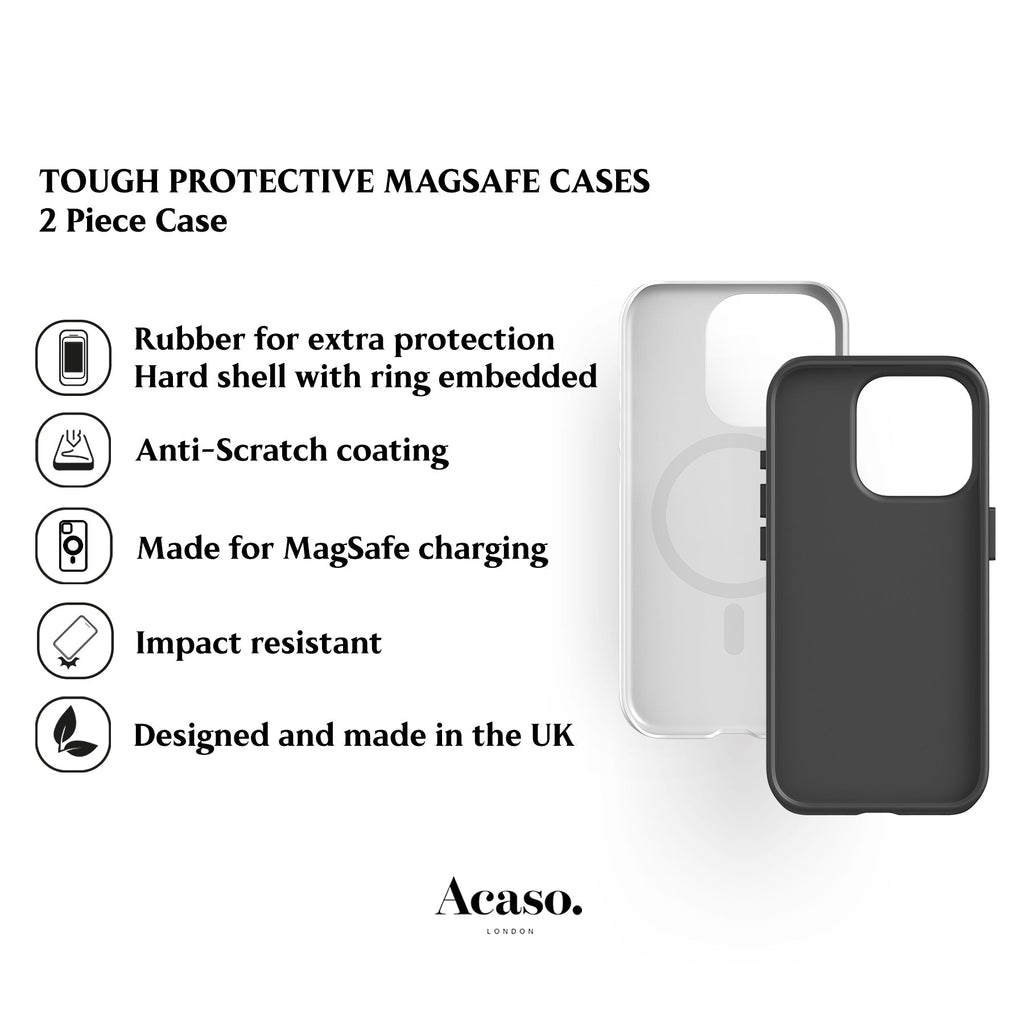 Green Moss Leaves MagSafe iPhone Case