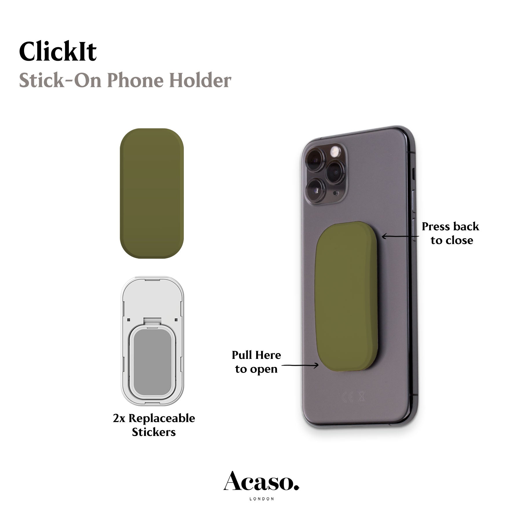 Olive Green Phone Grip