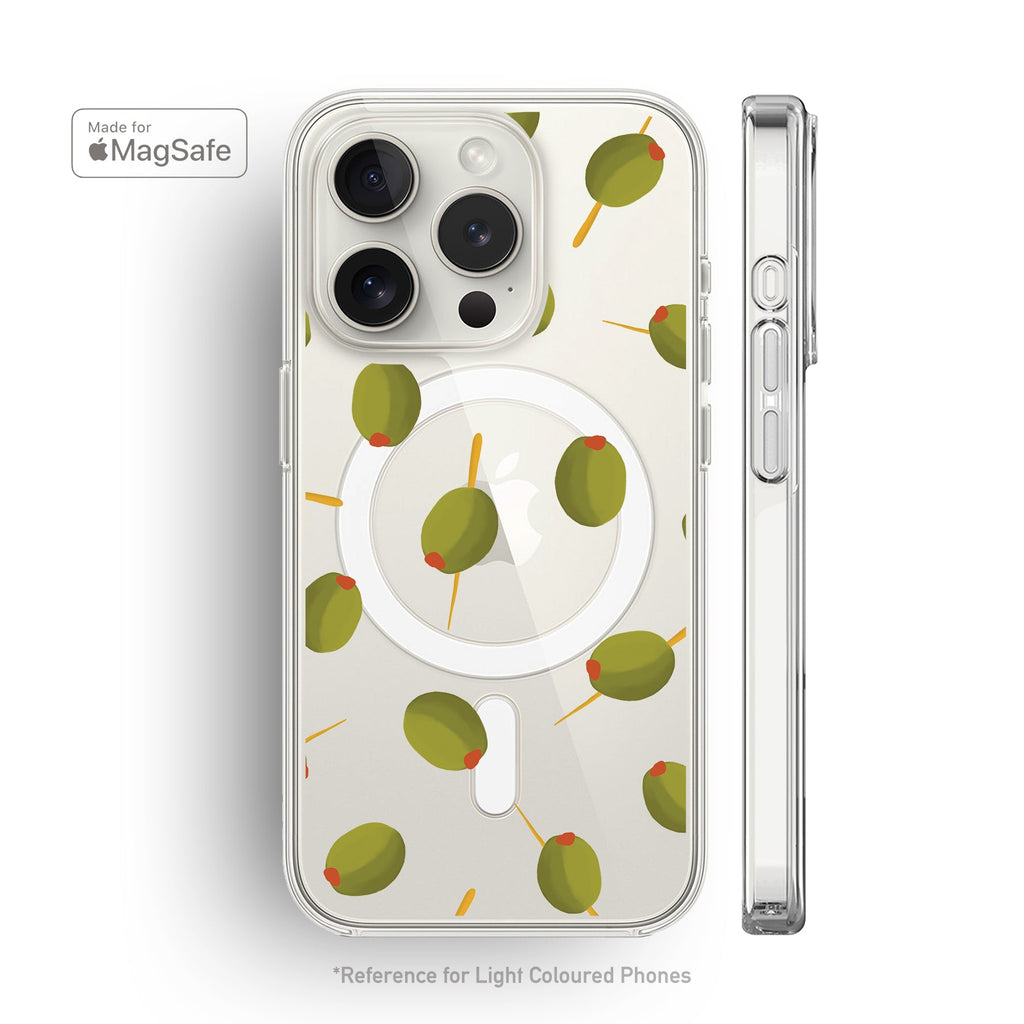 Olives Clear MagSafe iPhone Case