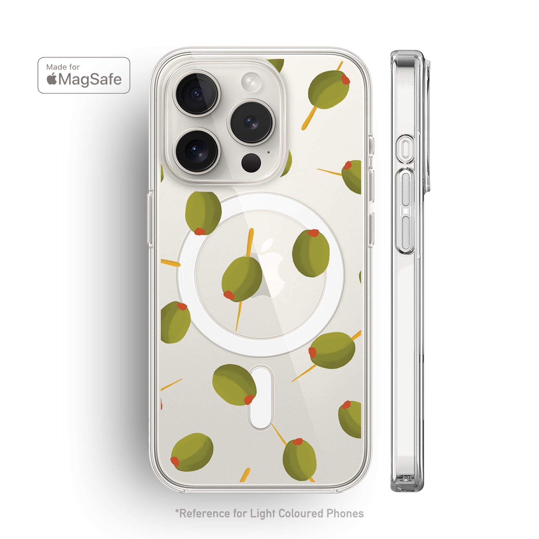 Olives Clear MagSafe iPhone Case