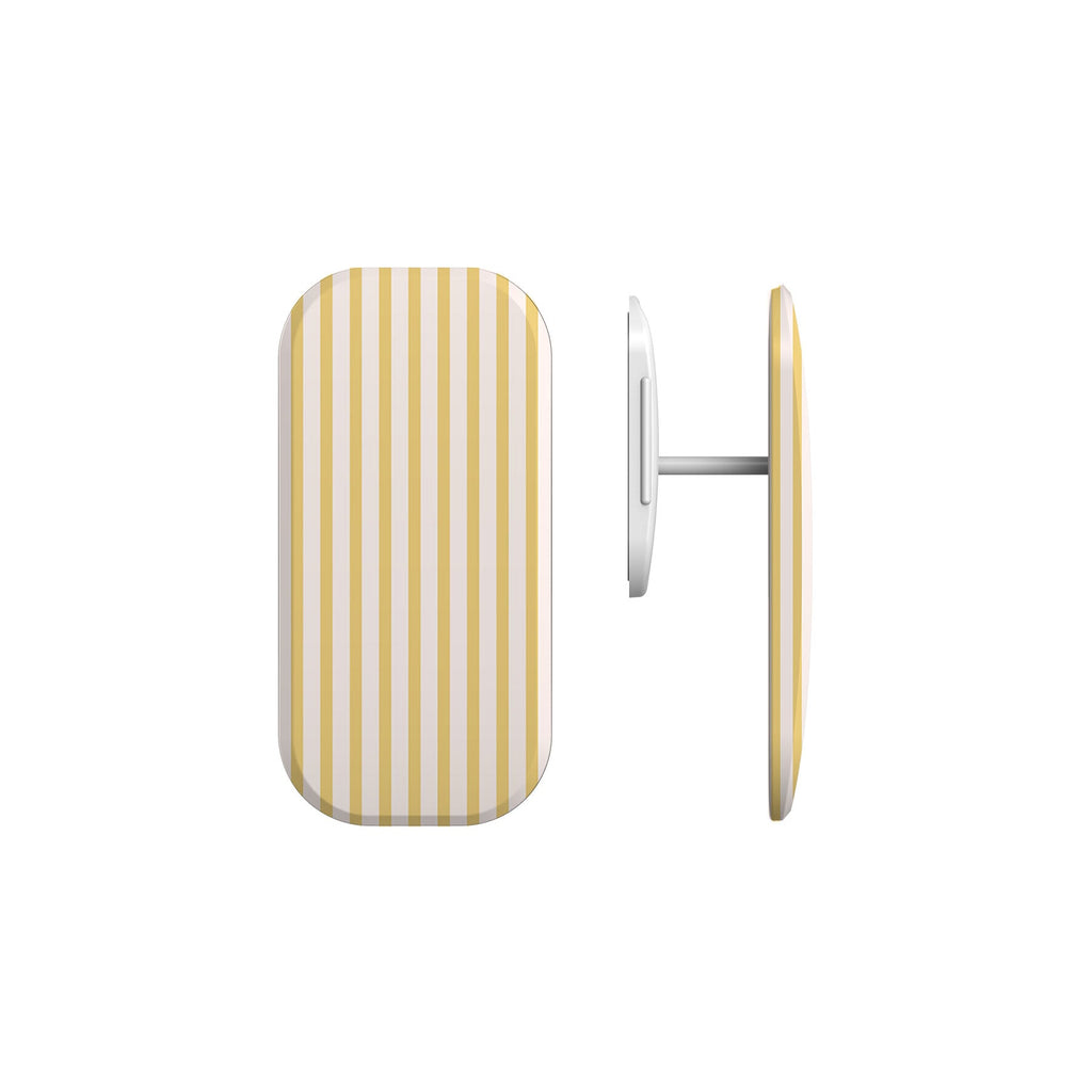 Butter Yellow Striped Phone Grip