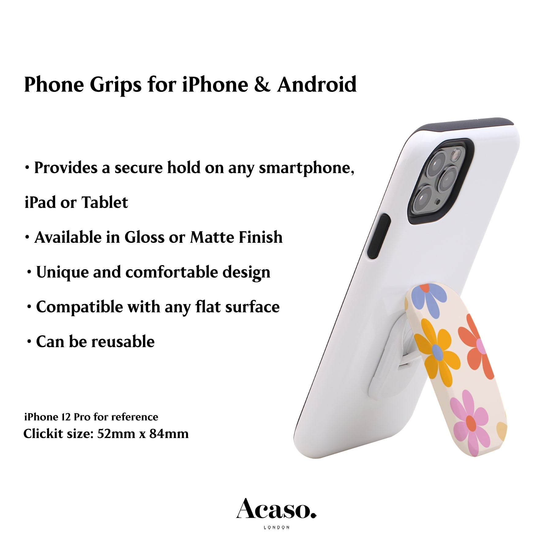 Paris Flowers Phone Grip