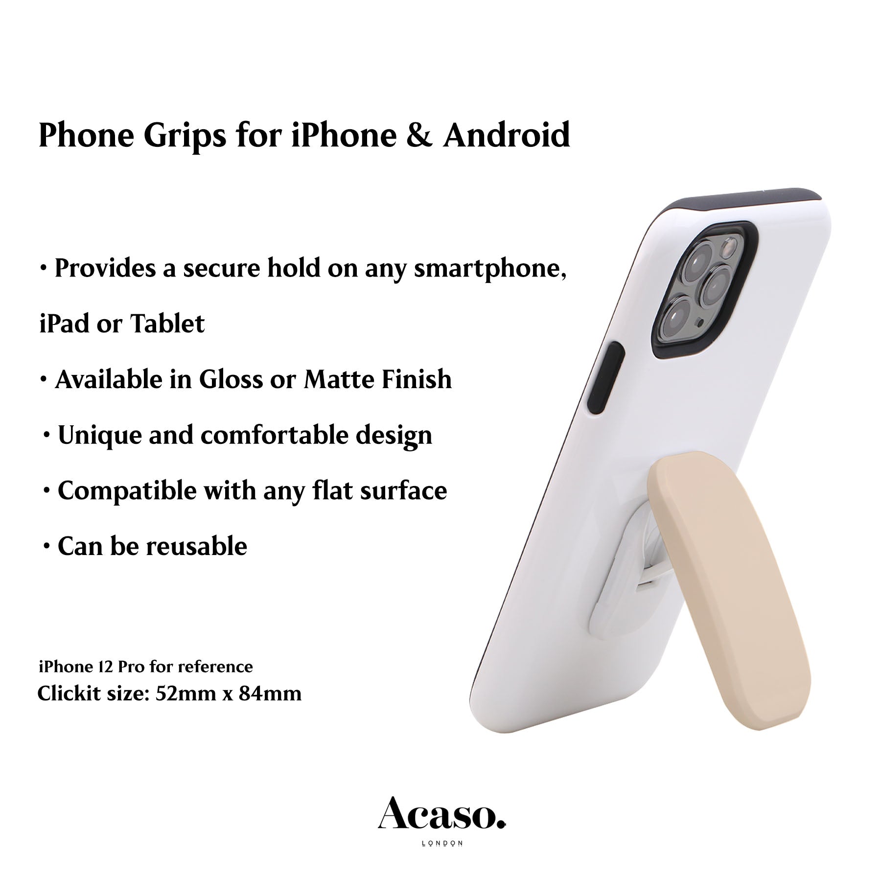 Pearled Ivory Phone Grip