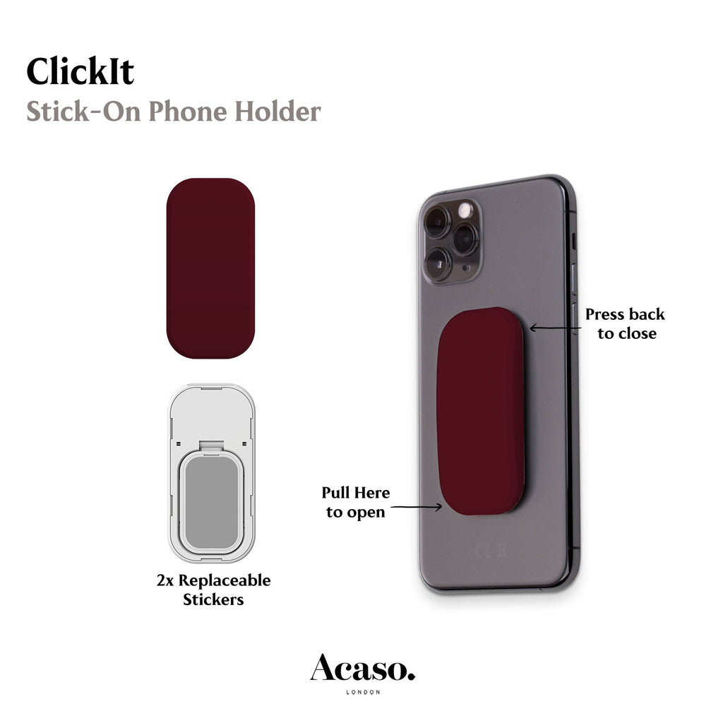 Plum Red Phone Grip