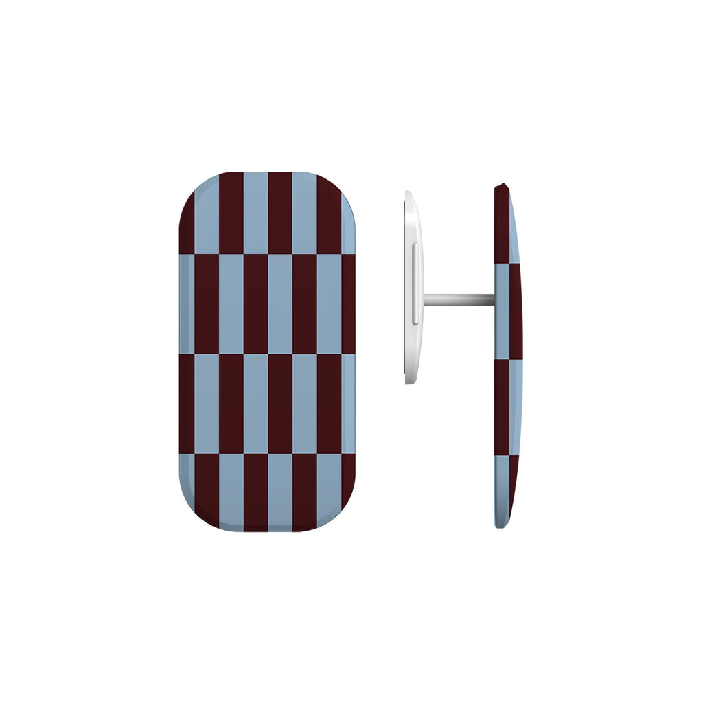 Maroon Tile Checkers Phone Grip