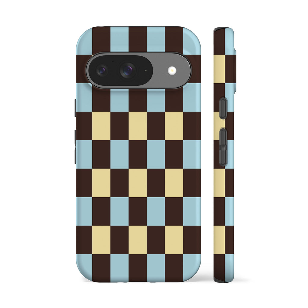 Winter Yellow Checkers Phone Case