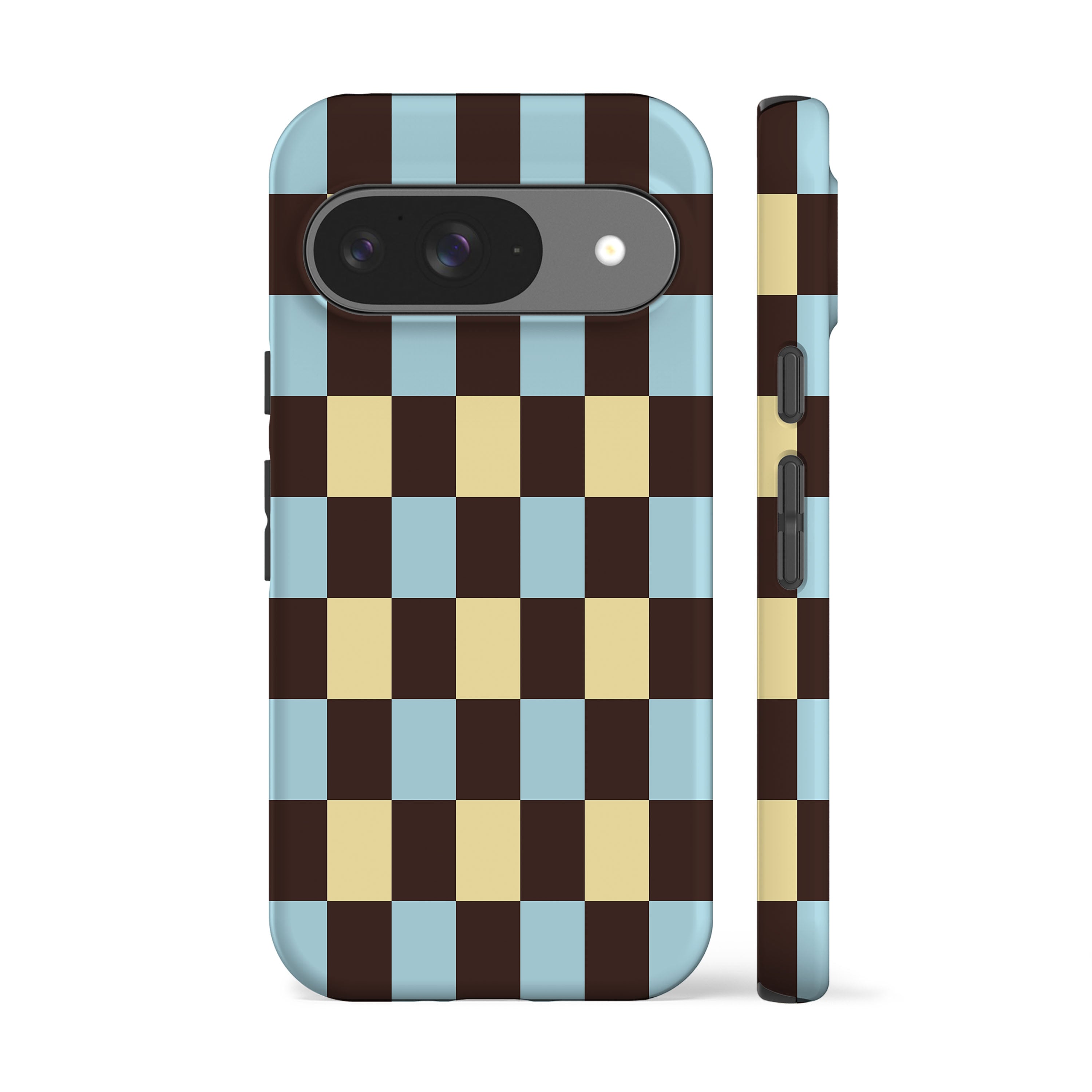 Winter Yellow Checkers Phone Case