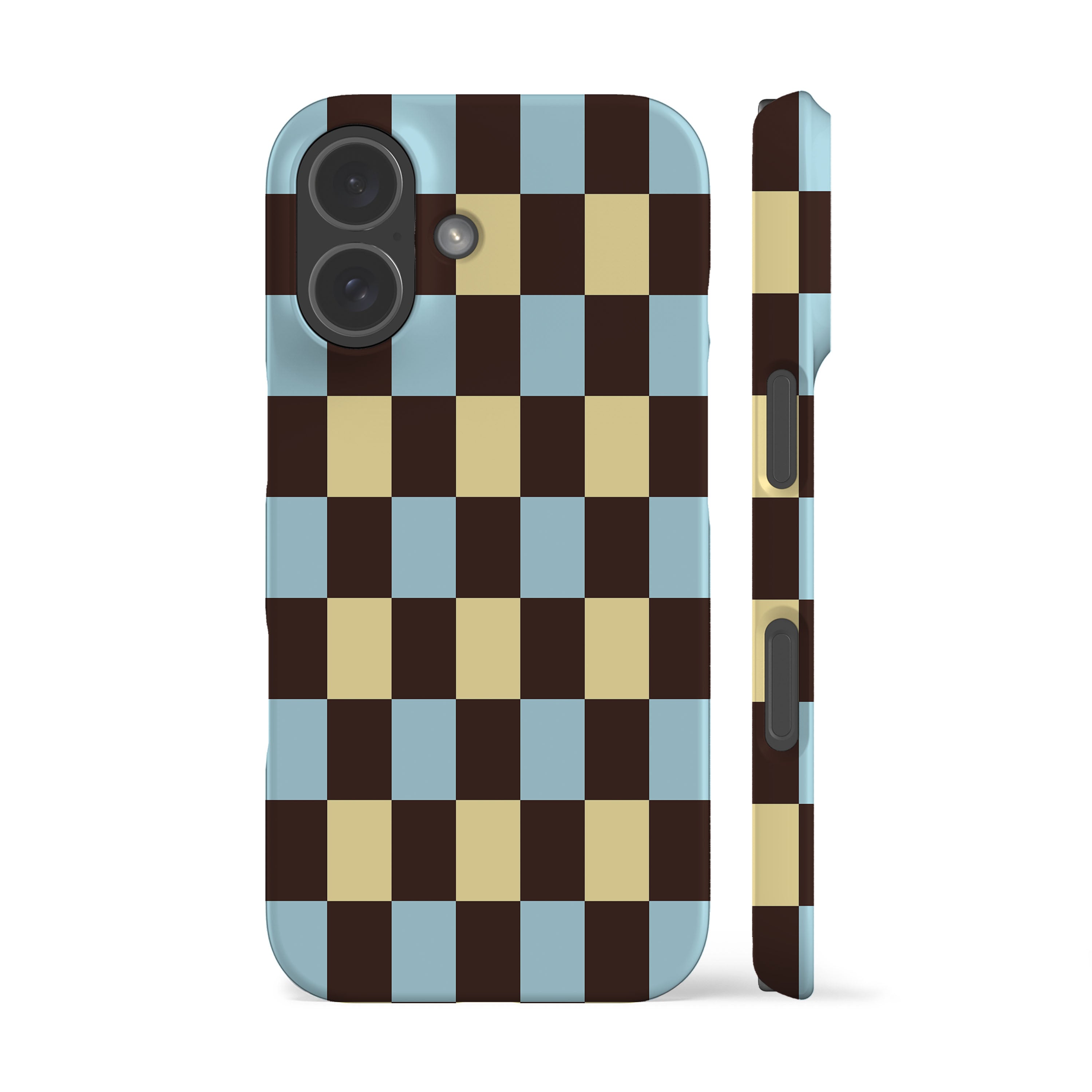 Winter Yellow Checkers Phone Case