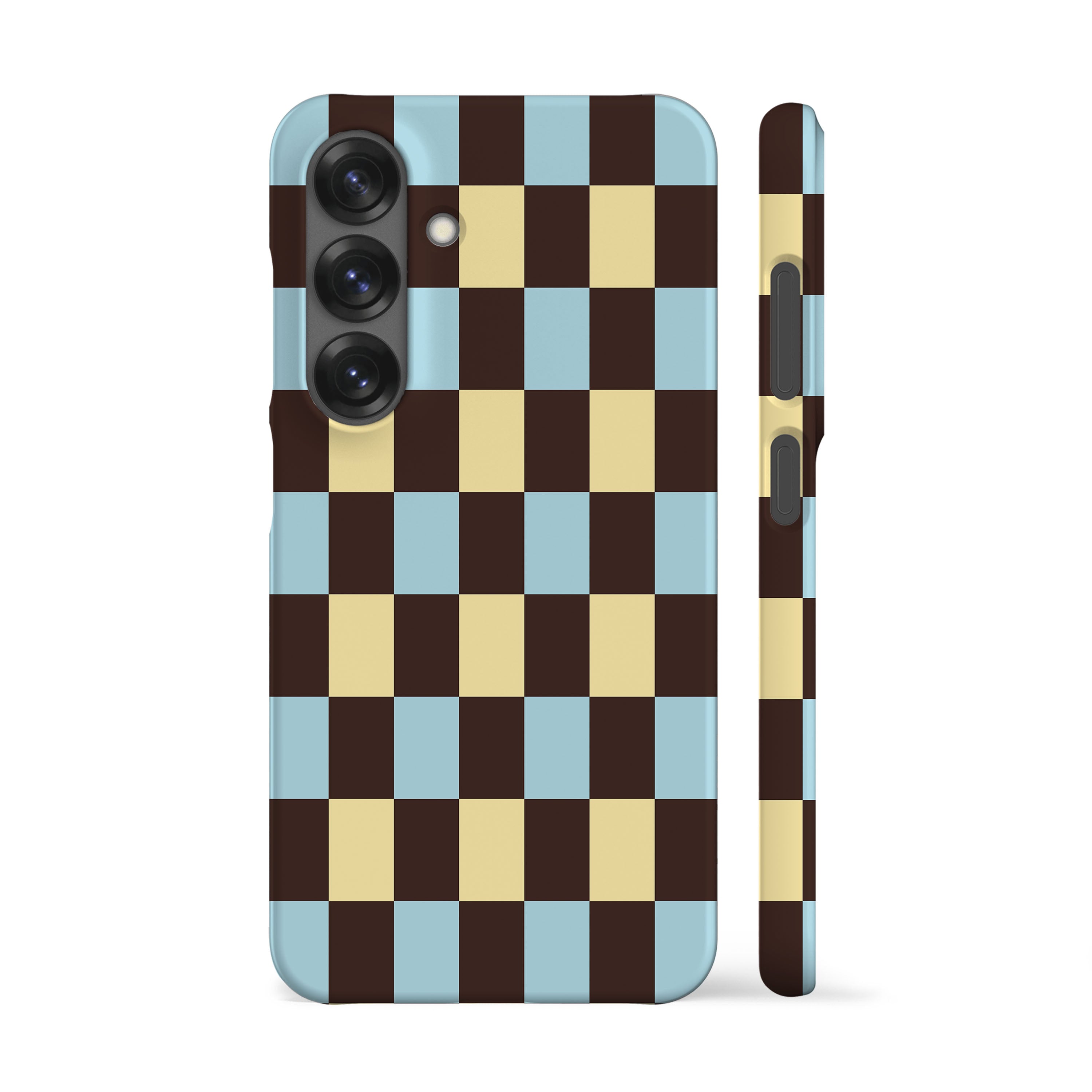 Winter Yellow Checkers Phone Case